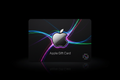 black dominant colorful apple gift card