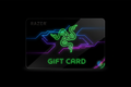 black dominant colorful razer gift card