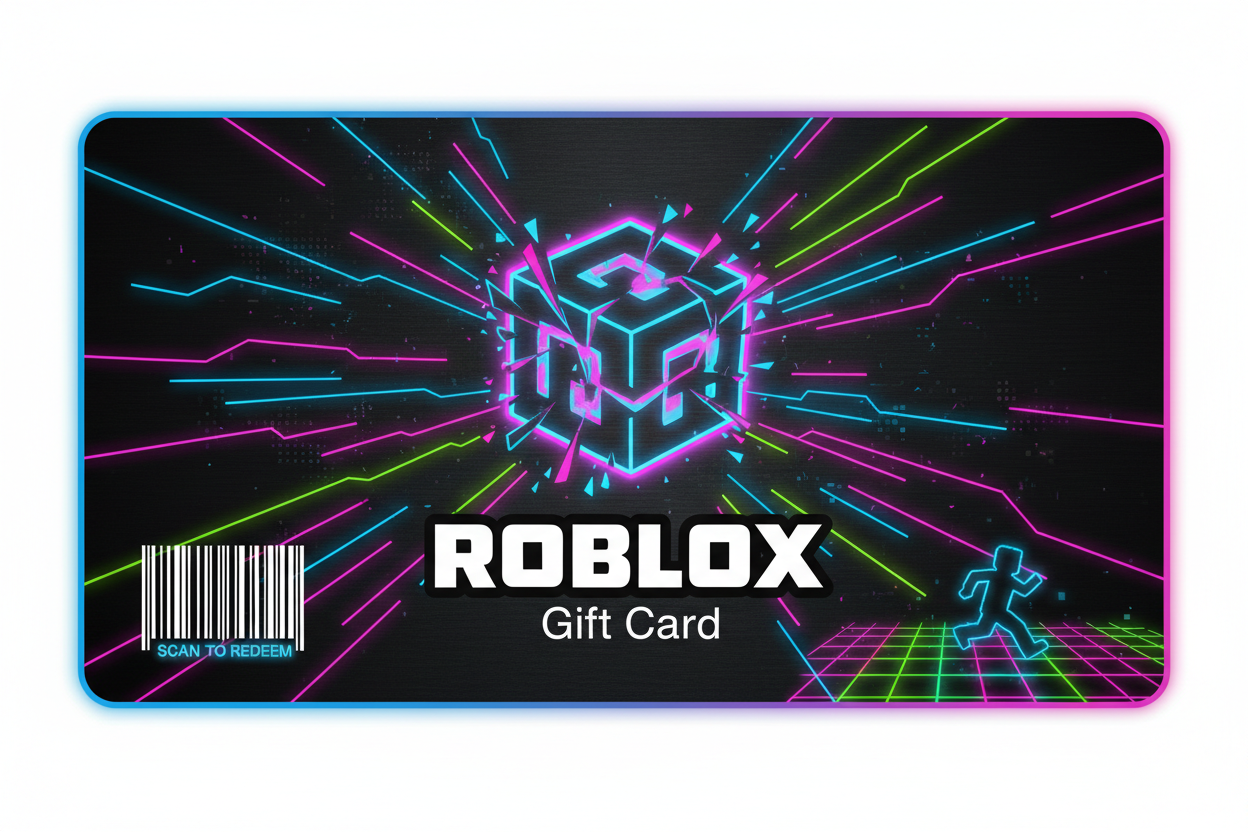black dominant colorful roblox gift card