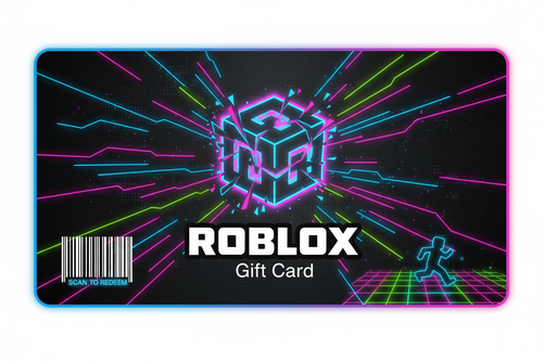 black dominant colorful roblox gift card